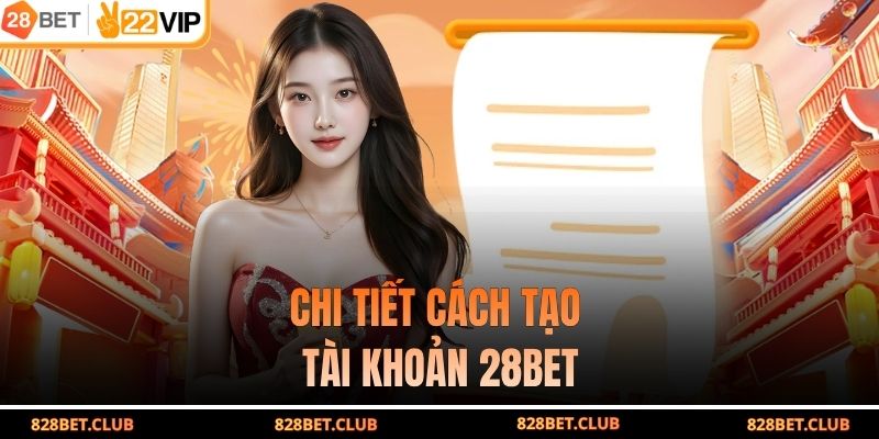 Chi tiết cách tạo tài khoản 28BET